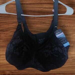 Bali Black Floral Lace Bra